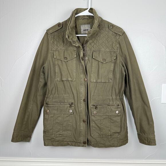 Levi’s Utility Field Jacket Army Green Size G (L) | Workwear Military Core Style - Picture 1 of 12
